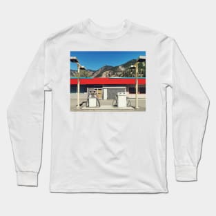 Historic old abandoned gas station in Hedley, BC, Canada. Long Sleeve T-Shirt